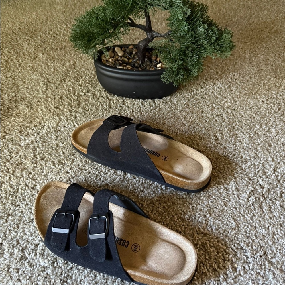 Cushionire 🤩✨Elegant Black Women's Sandals - Picture 3 of 4